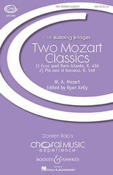 Two Mozart Classics SAB choral sheet music cover